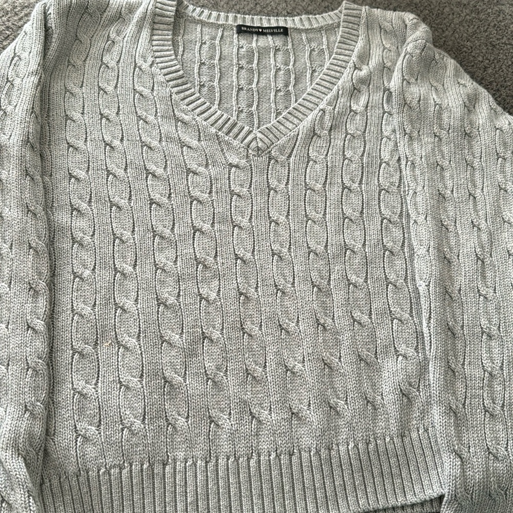 Gray sweater